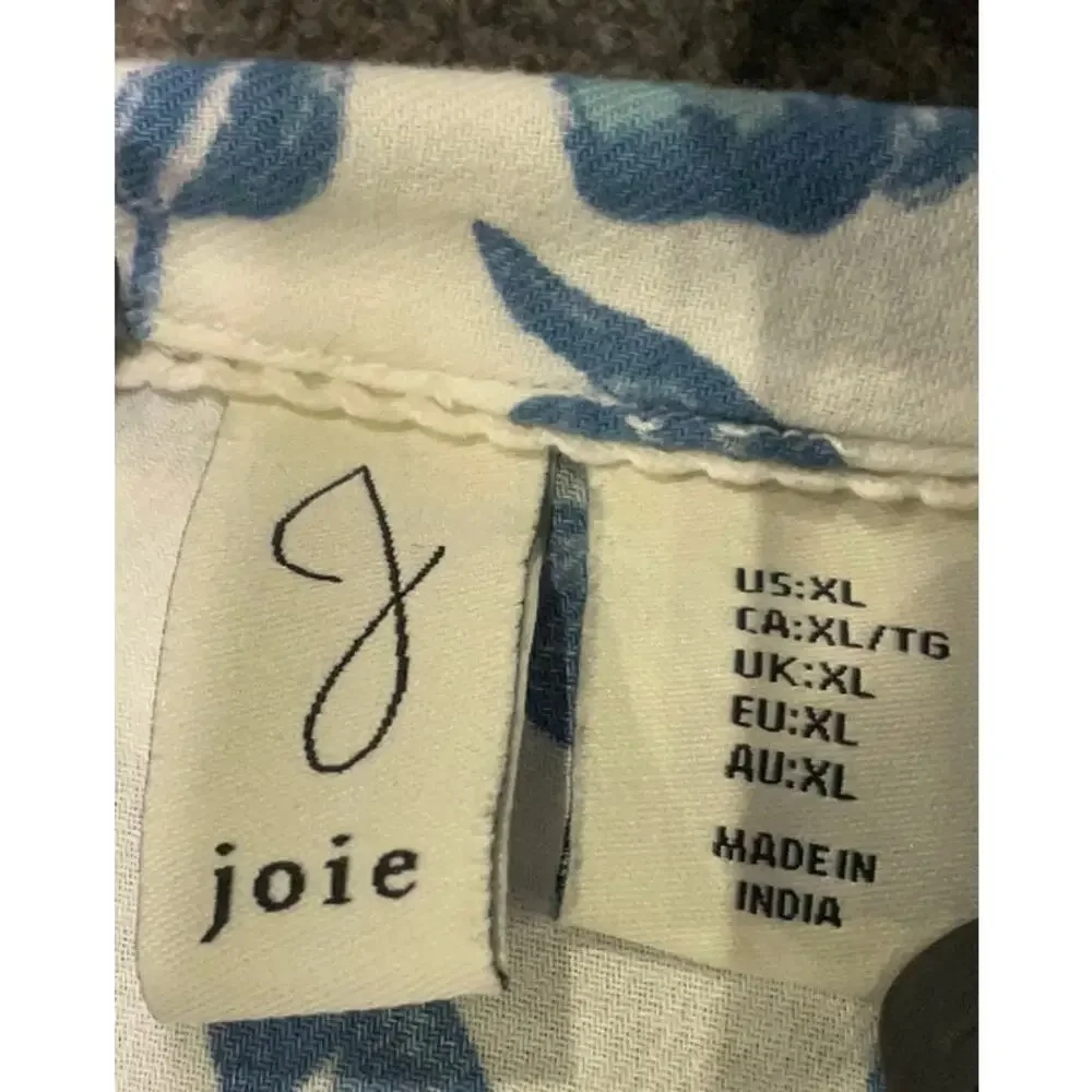 J by Joie Size XL Short sleeve blouse button-down - Picture 6 of 8